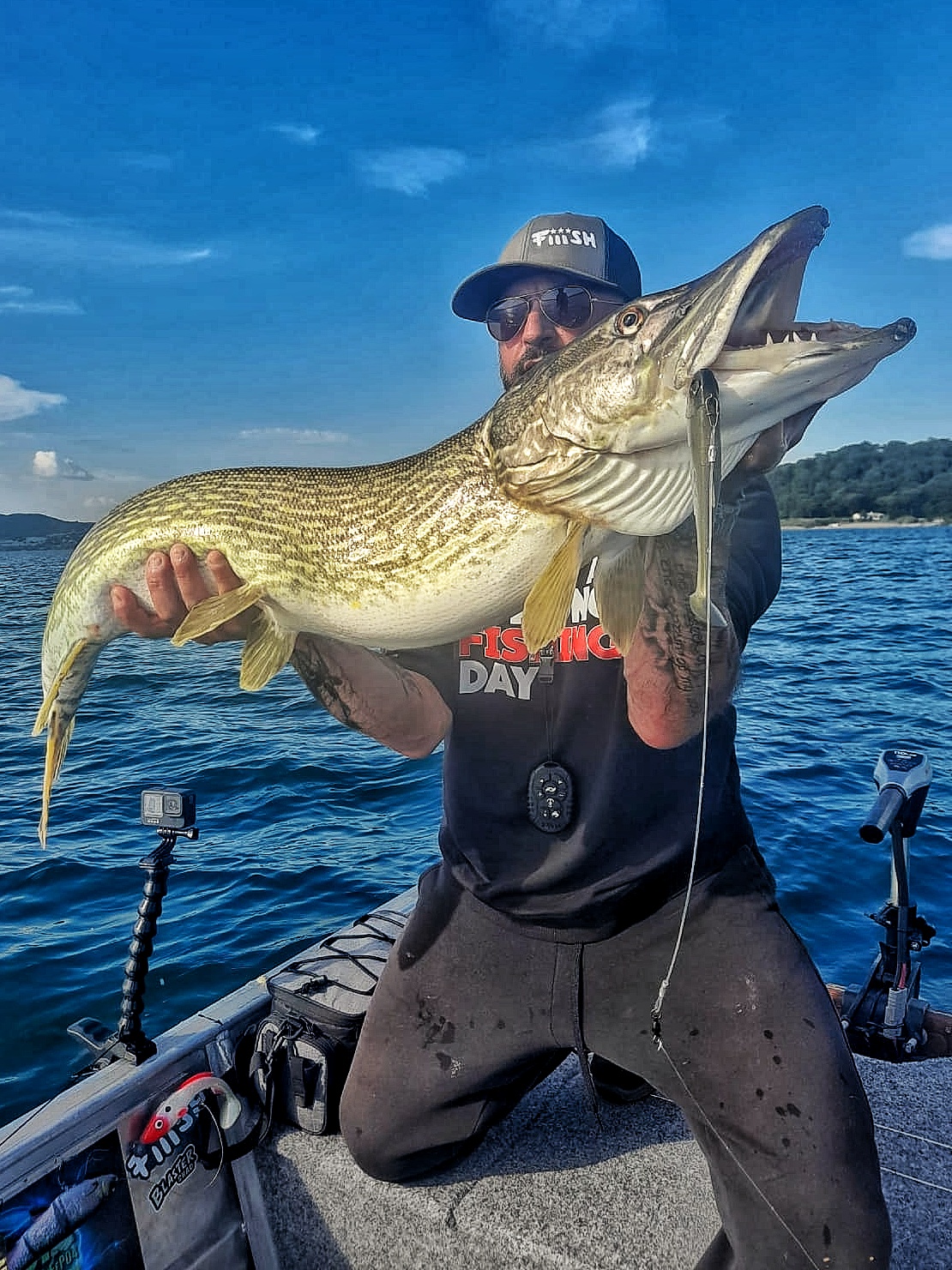 Black bass fishing Lake Bracciano